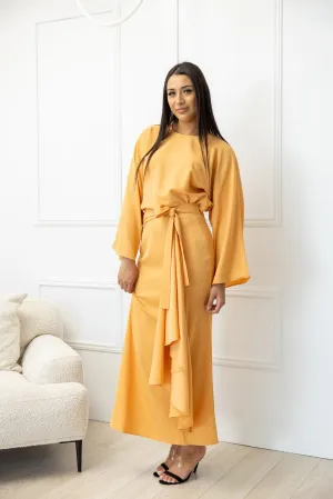 The Crescent Yanna Drape Tie Skirt The Crescent Yanna Drape Tie Skirt