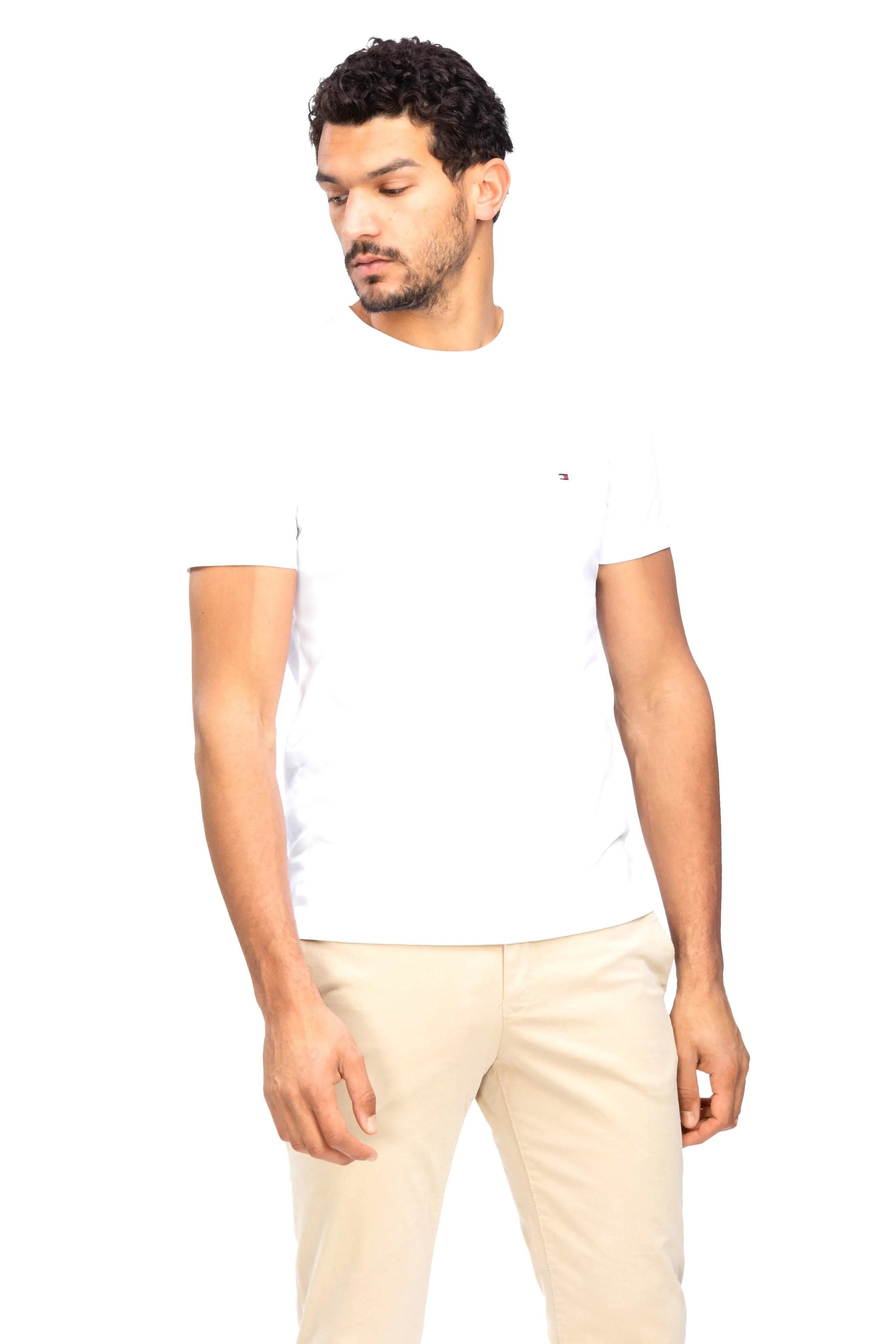TOMMY HILFIGER ESSENTIAL CLASSIC TEE -  WHITE