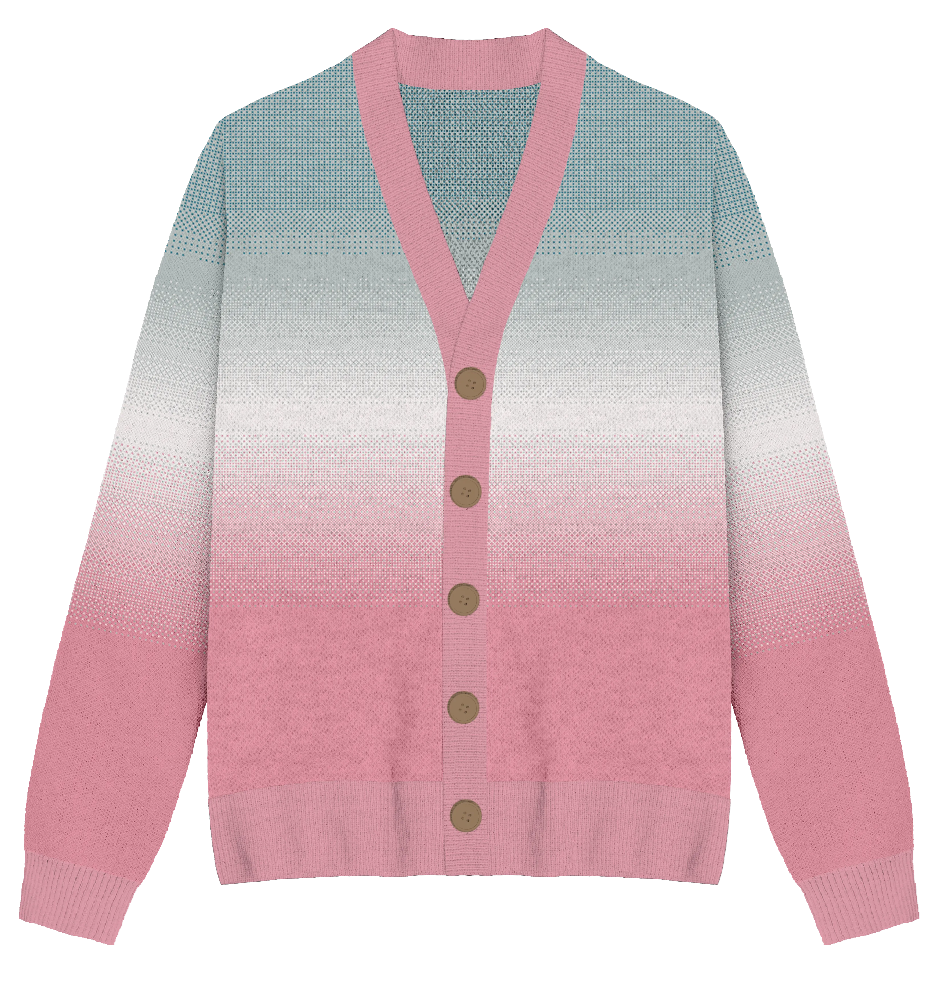 Transgender Faded Knit Cardigan