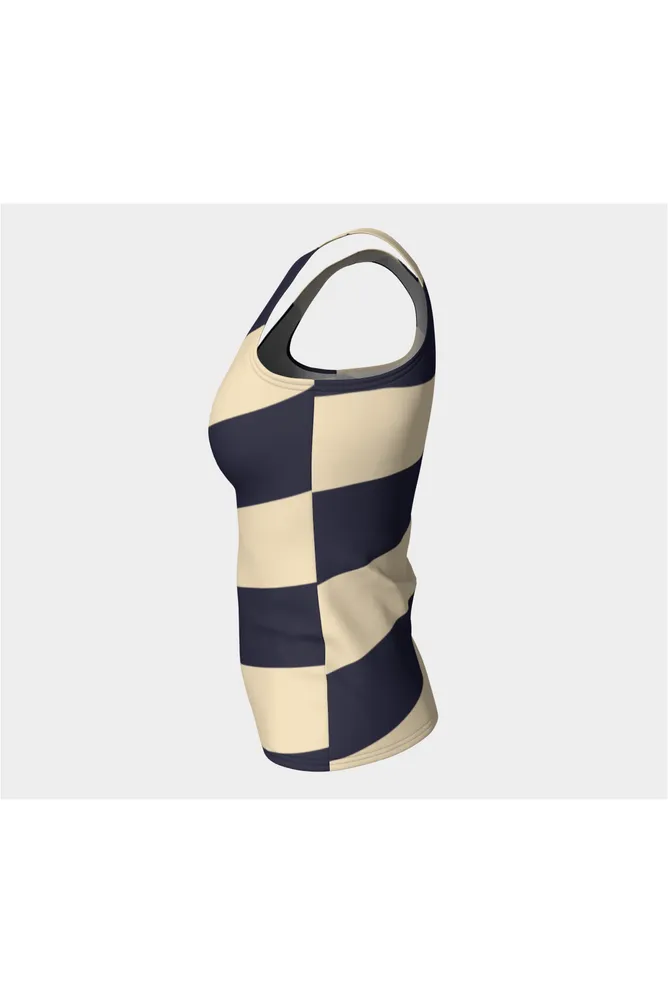 Twilight Stripe Fitted Tank Top
