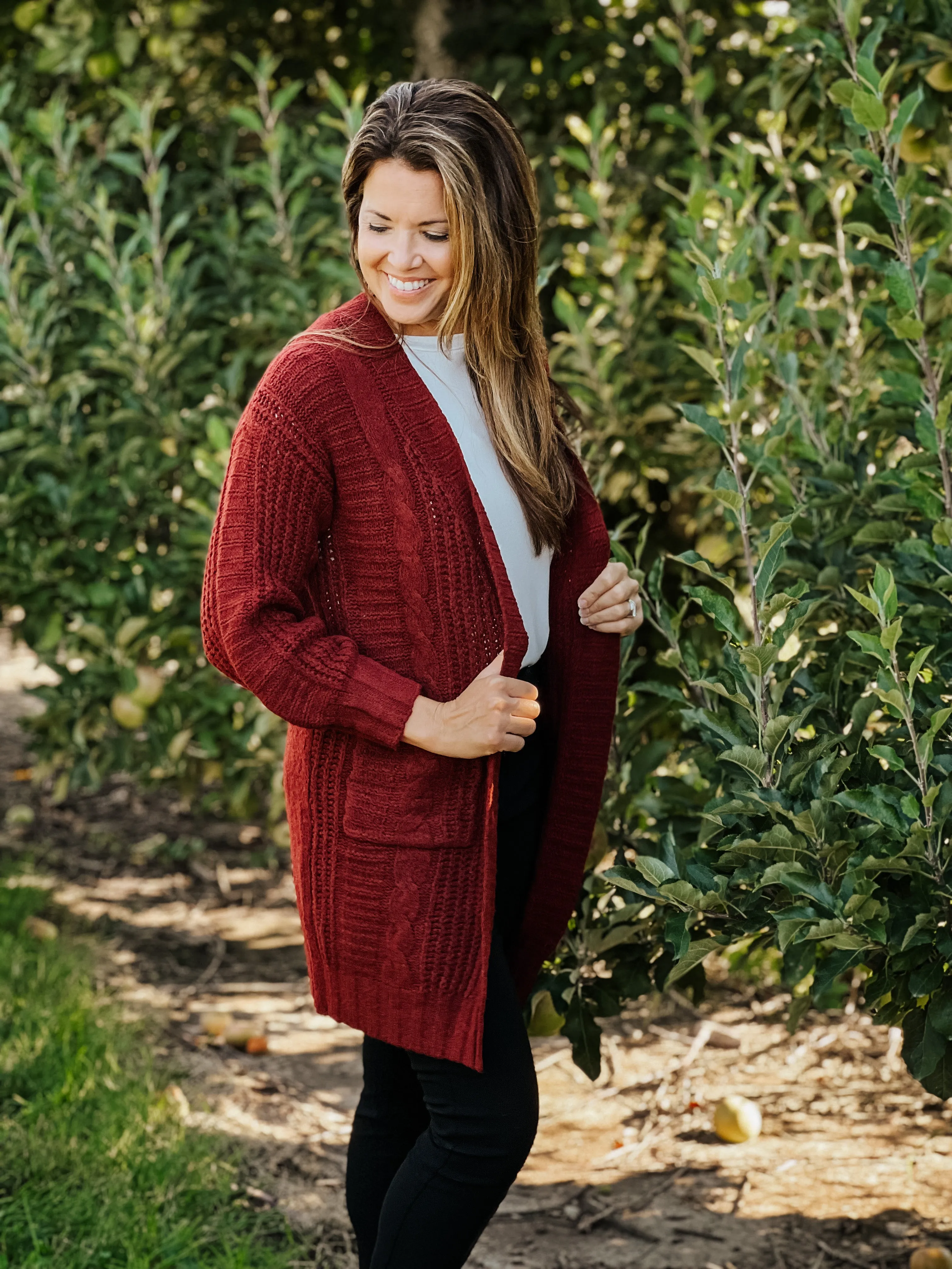 Twist Open Cardigan