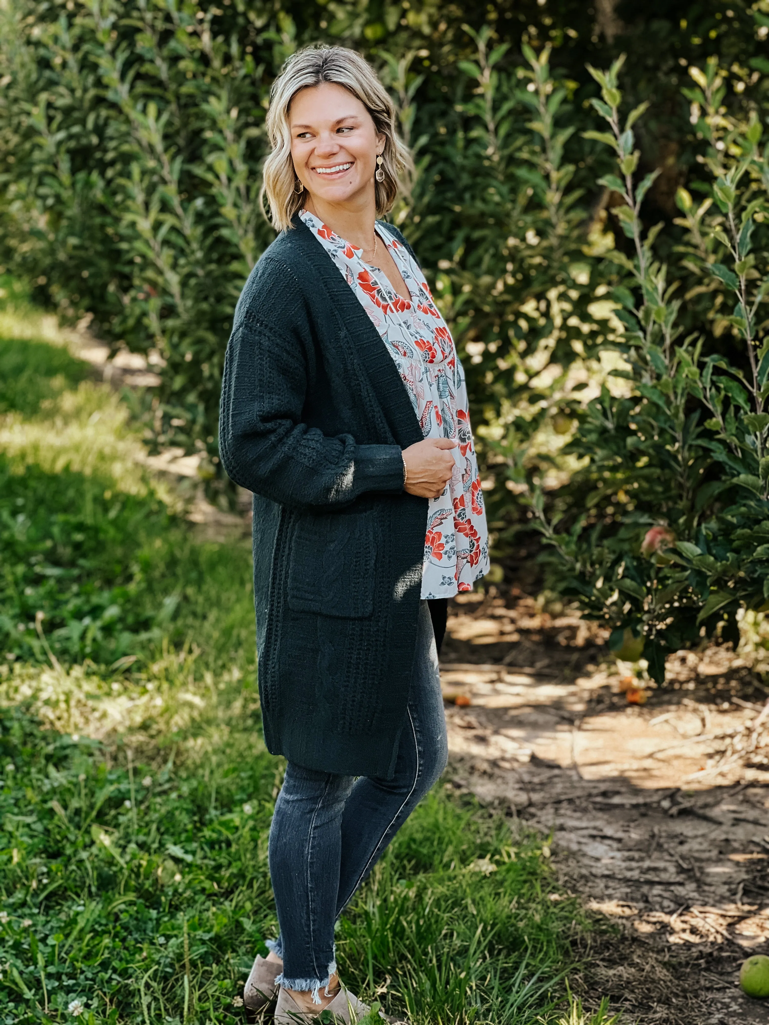 Twist Open Cardigan