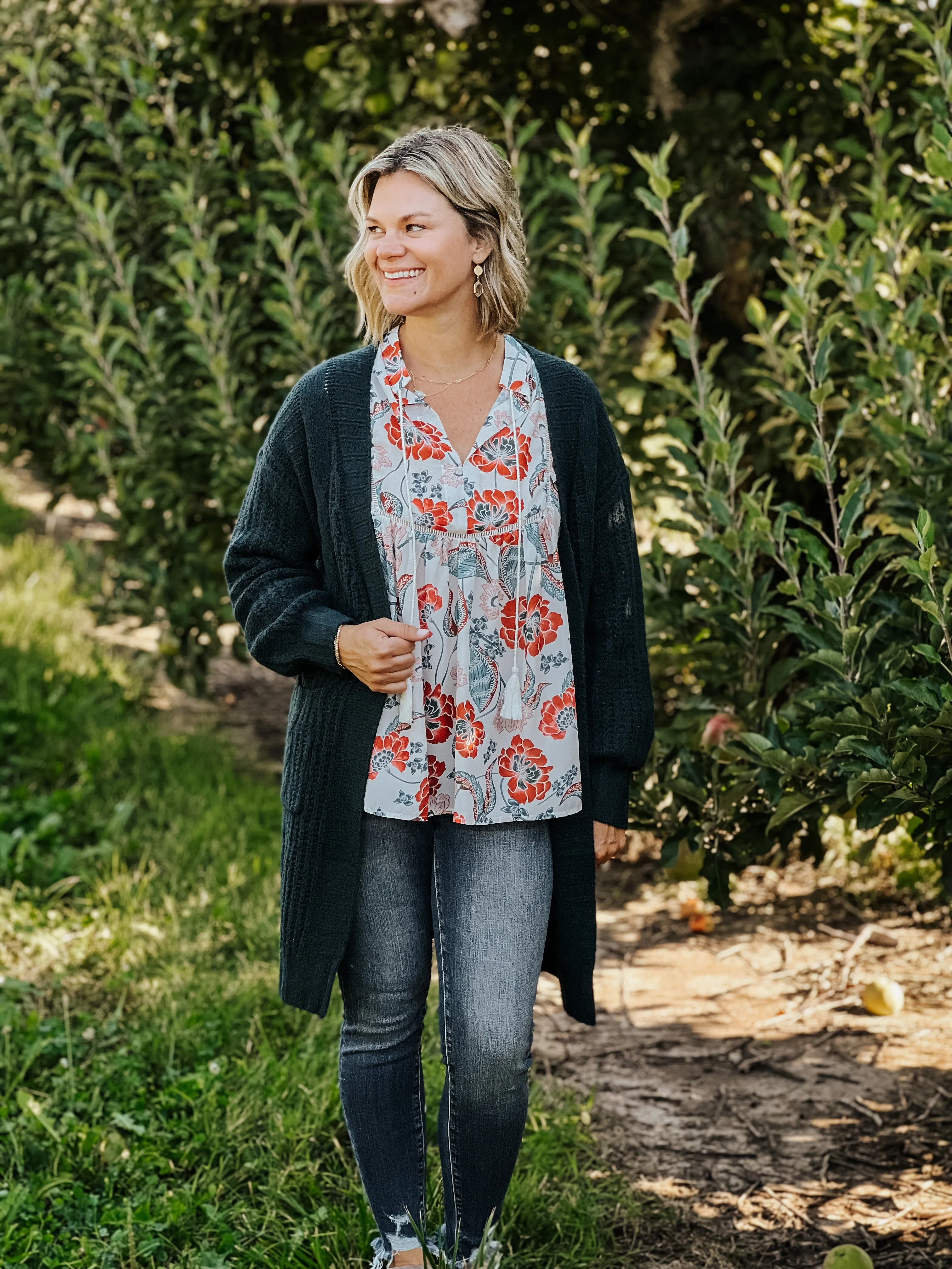 Twist Open Cardigan