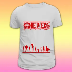 Unisex anime T-shirt – One piece red