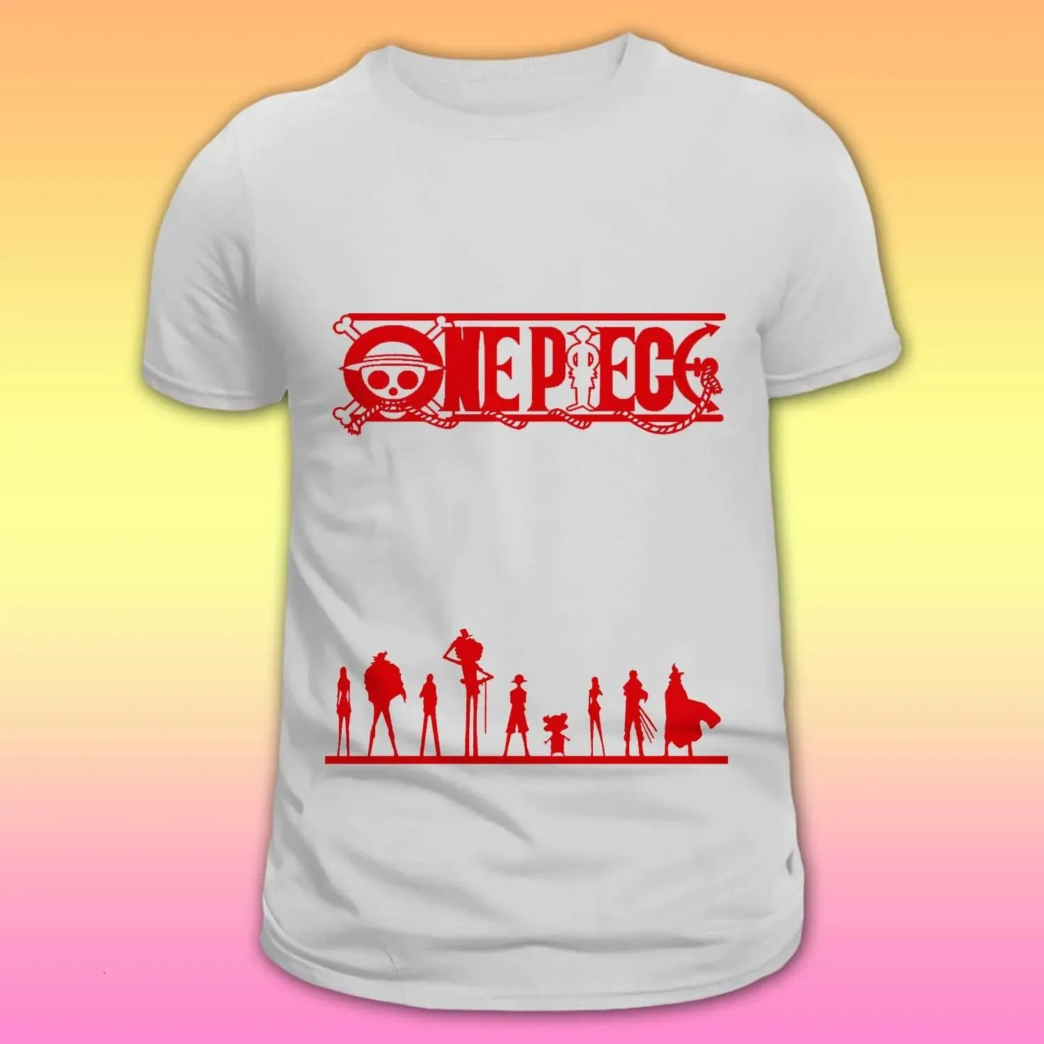 Unisex anime T-shirt – One piece red