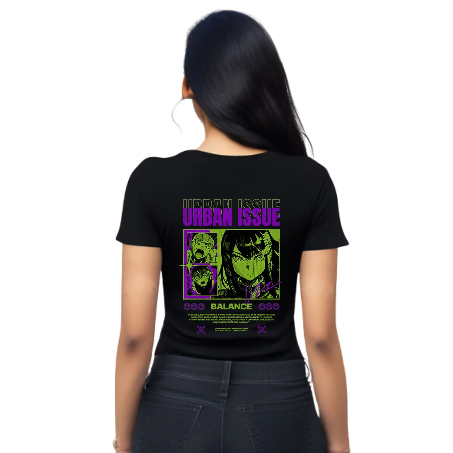 Urban issue  Womens cotton printed T-shirt