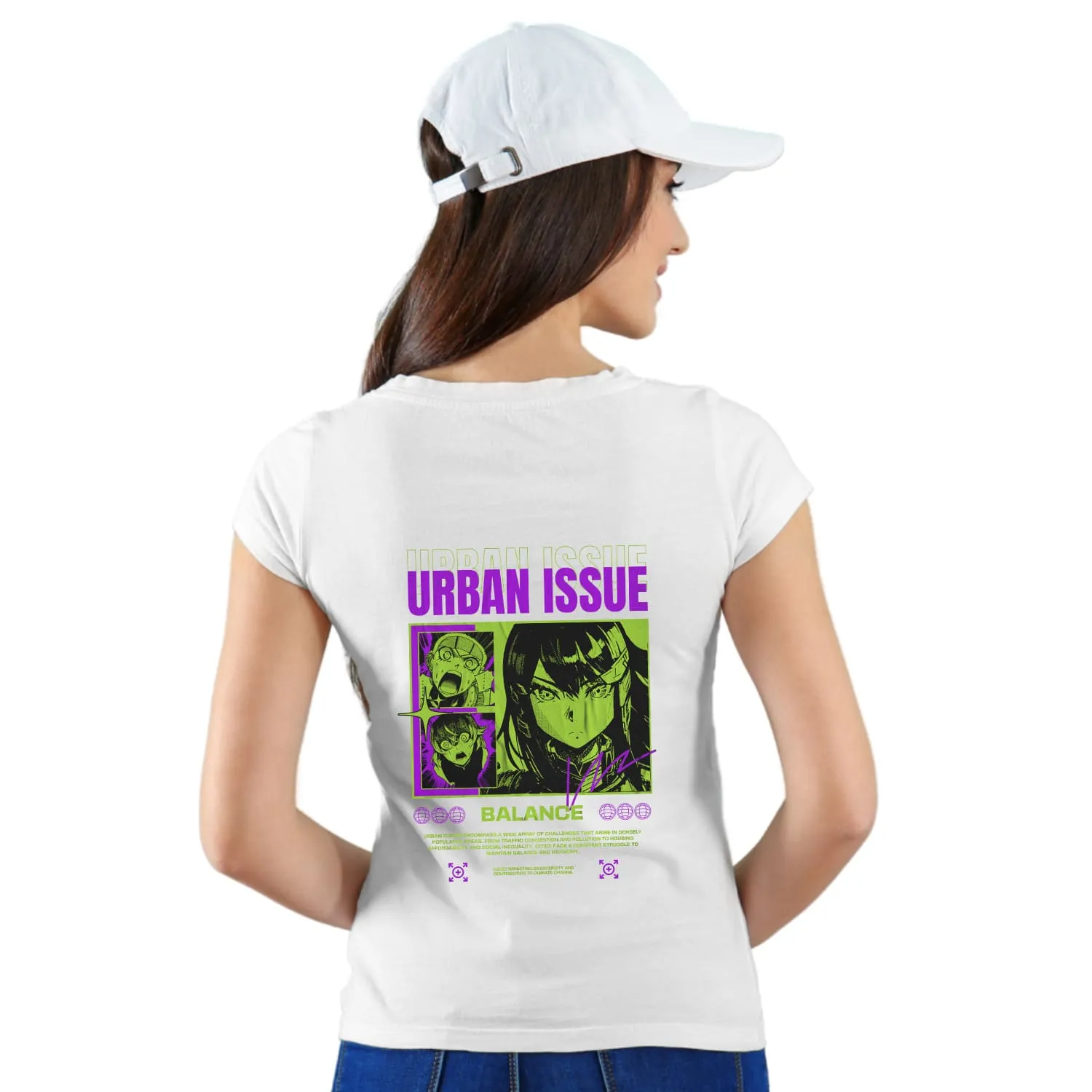 Urban issue  Womens cotton printed T-shirt