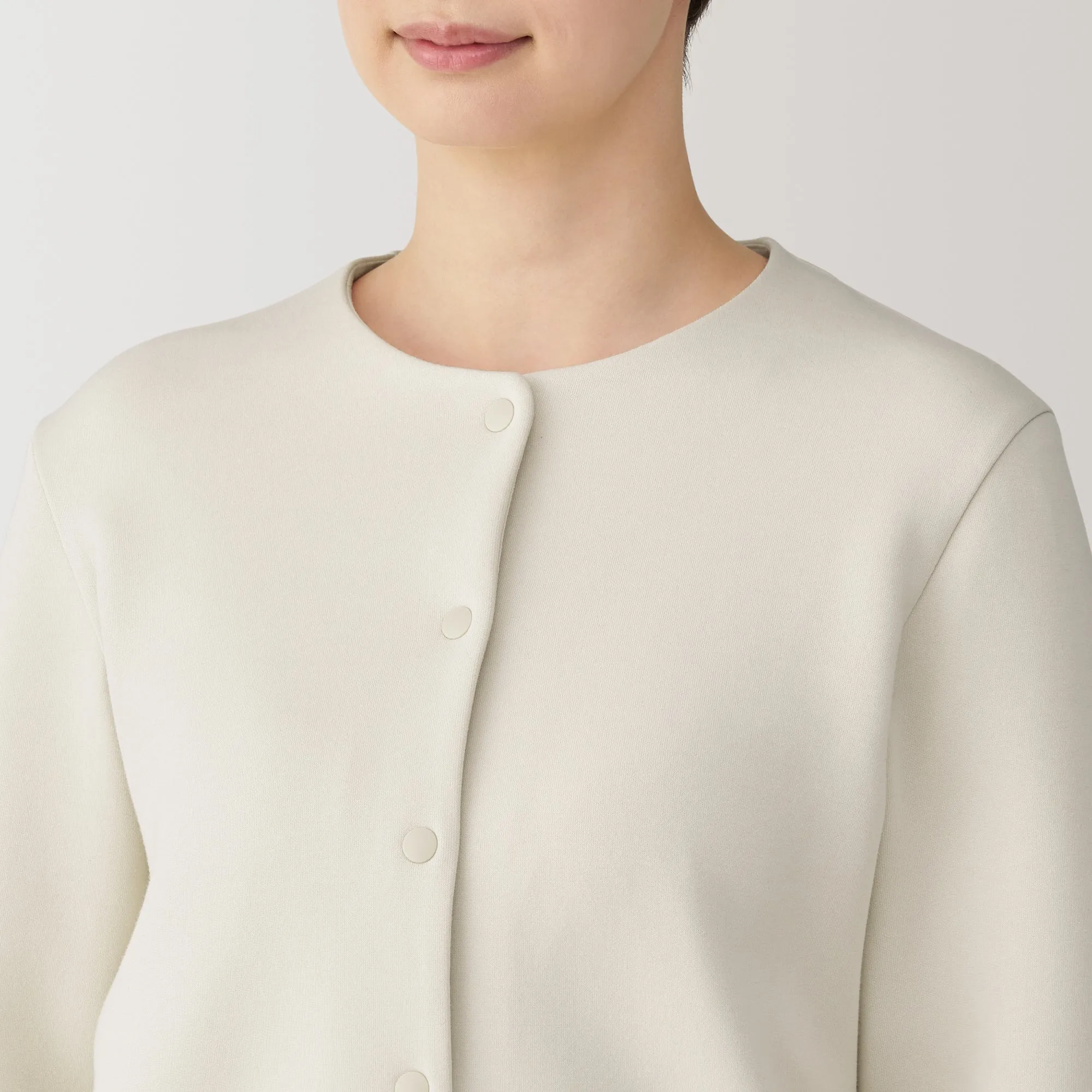Women's Double Knitted Sweatshirt Cardigan